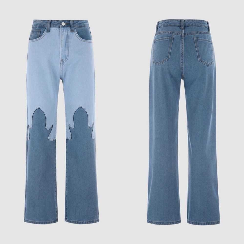 Cider Flame them in Passion Denim Jeans Sz Large